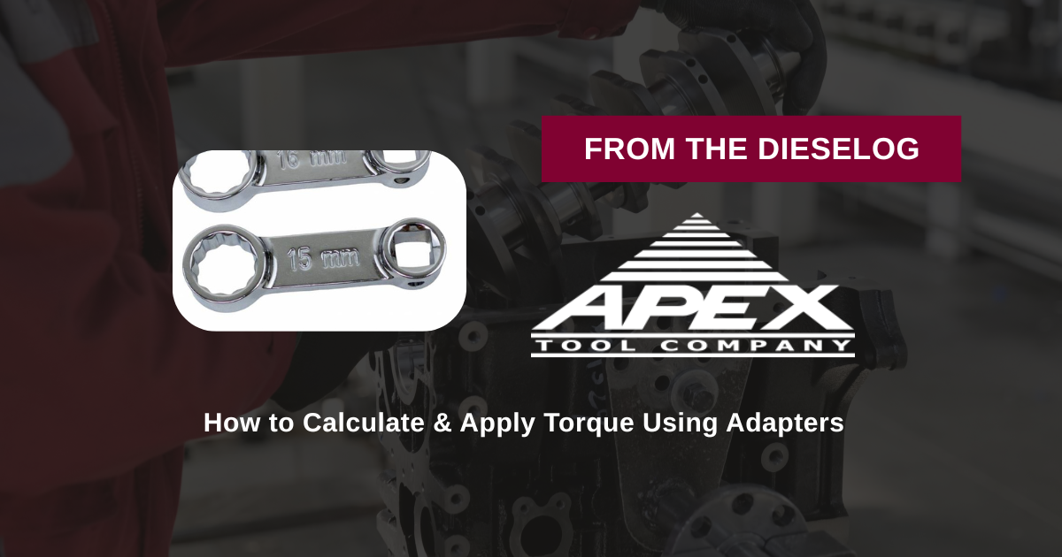 Step-by-step close up layout of metric torque adapters connected to a 3/8 drive torque wrench